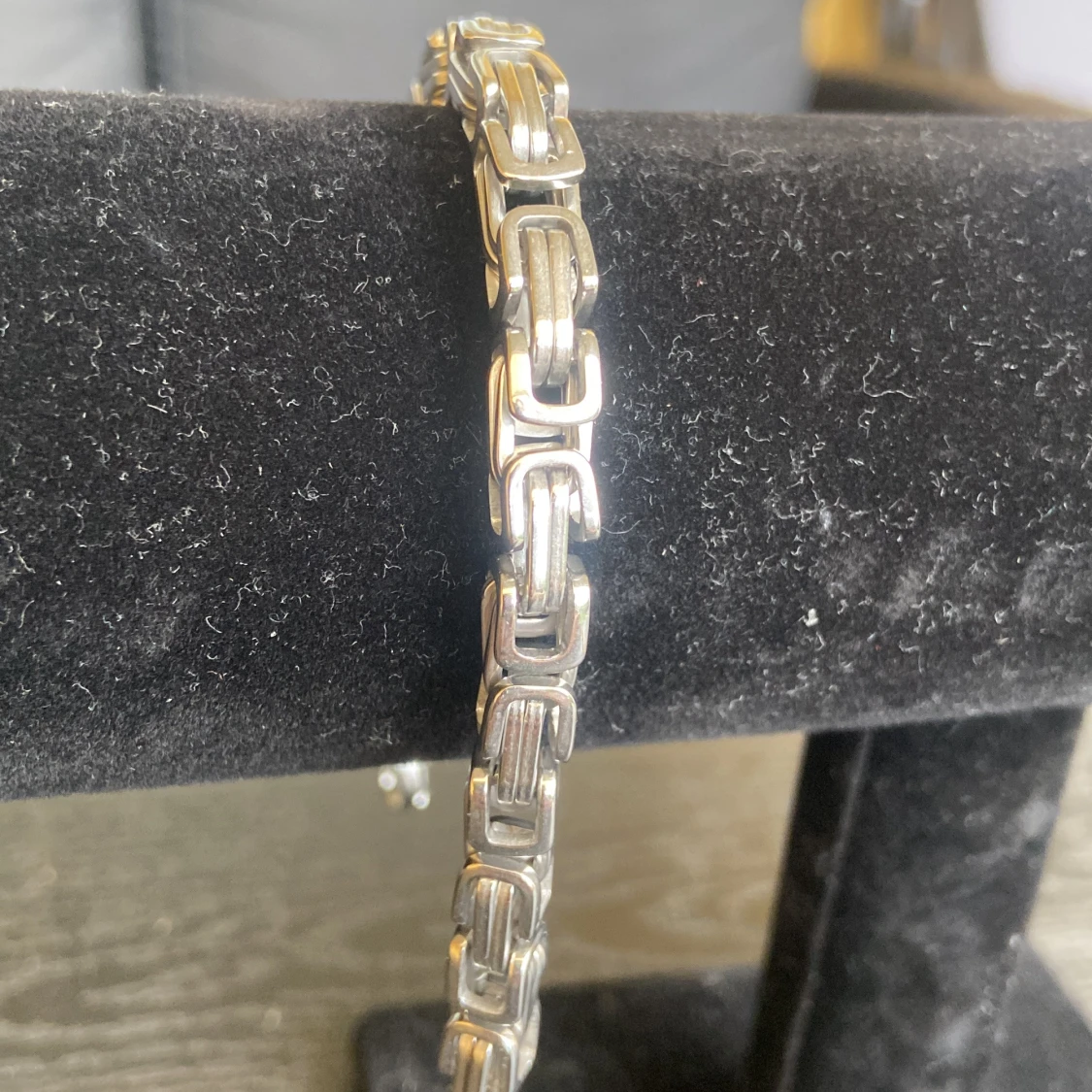 Silverfärgat länkarmband i metall - 2