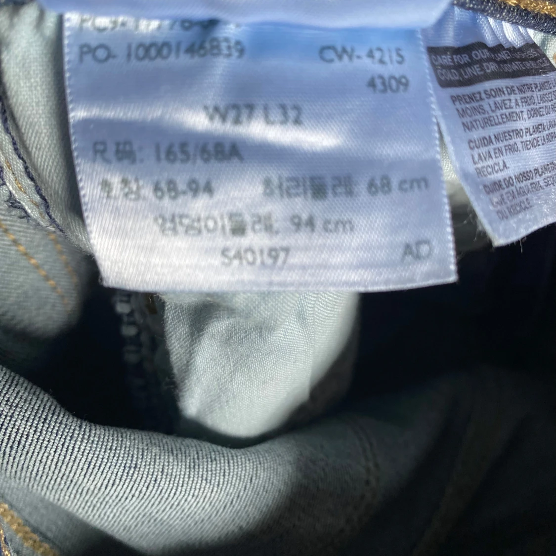 Levi's 710 Super Skinny jeans blå - 3