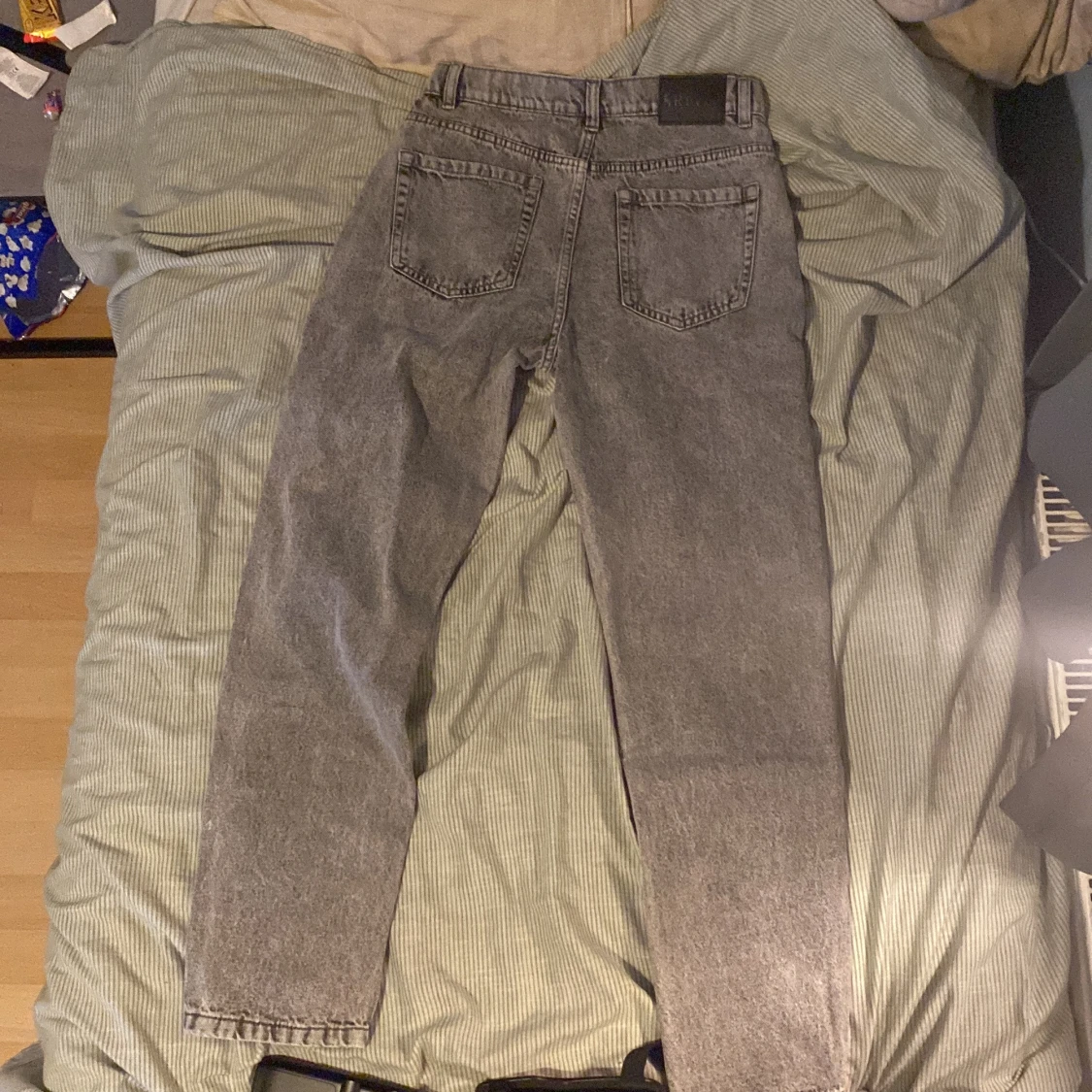 Levi's 501 grå jeans, hög midja - 1