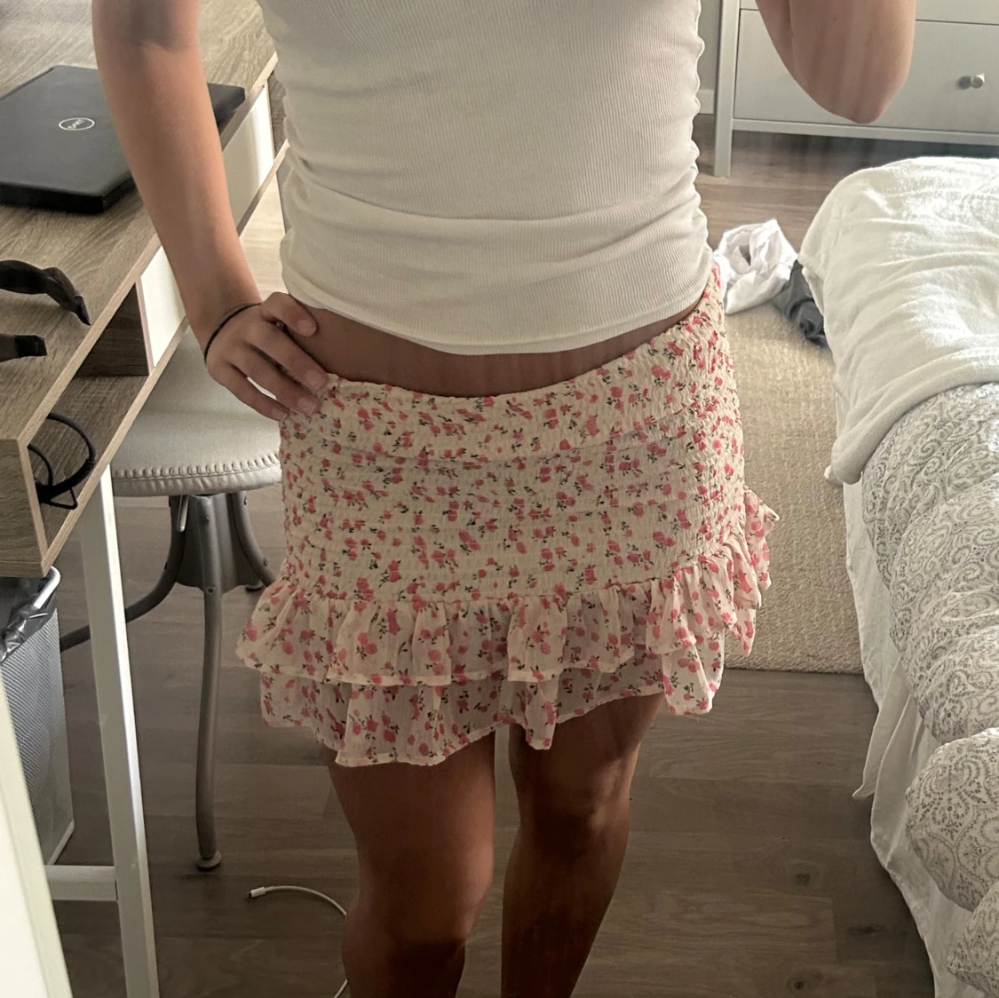 Blommig kjol/topp - 2