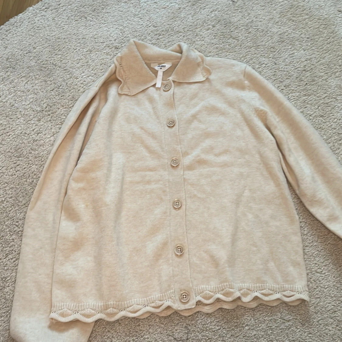 Beige kofta från Object