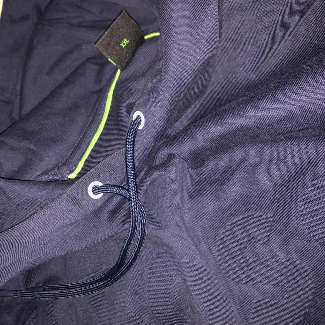 Marinblå boss hoodie - 3