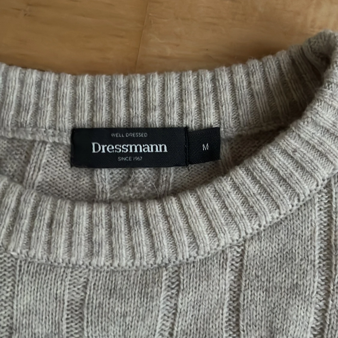 Kabelstickad tröja - 1