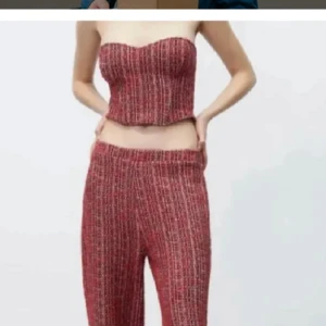 Zara topp - Populär topp från zara som tillhör setet på bilden, jag säljer bara toppen! Priset är diskuterbart!!