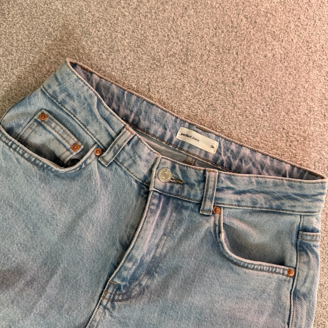 Ljusblå bootcut jeans  - 3