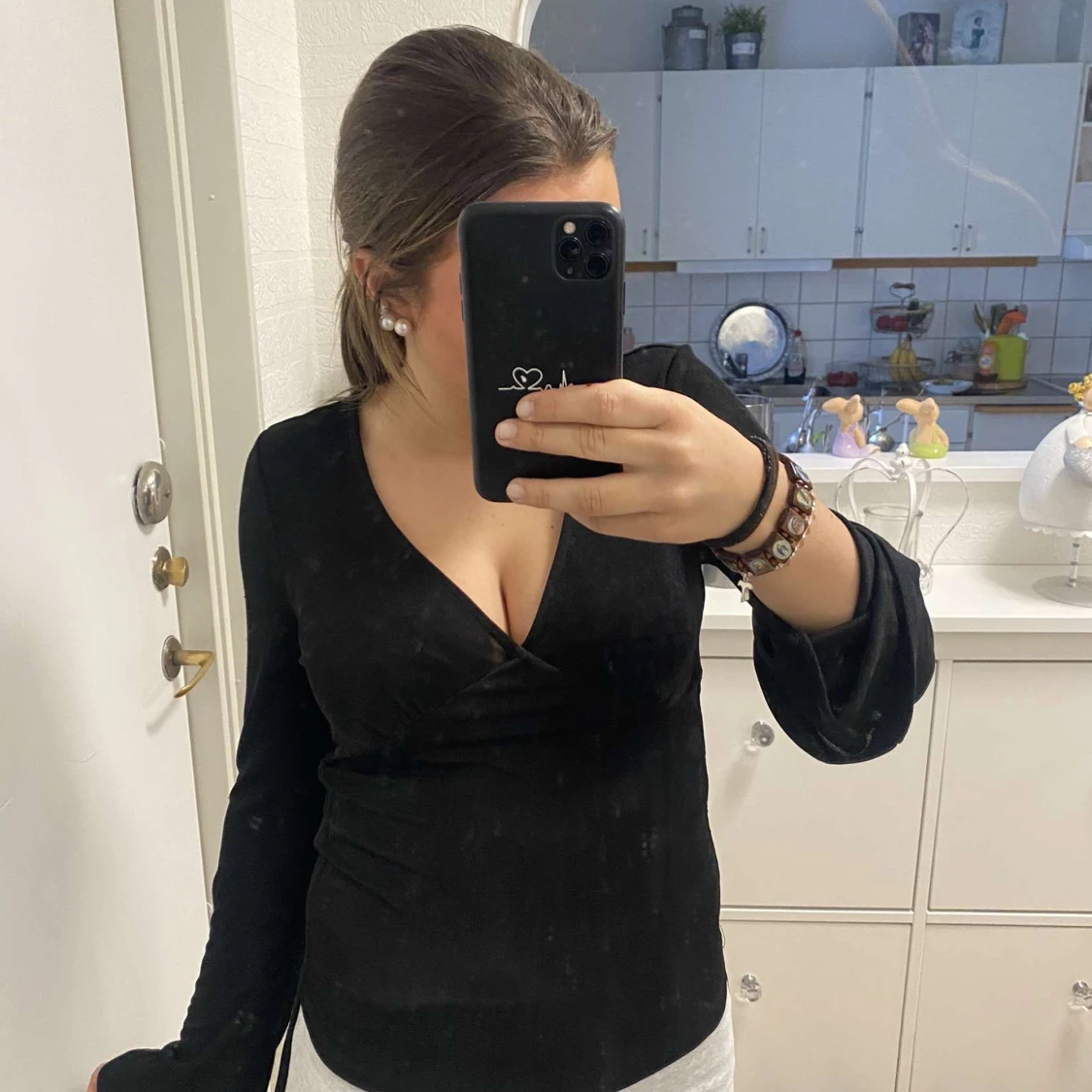 Svart långärmad topp från Vero Moda