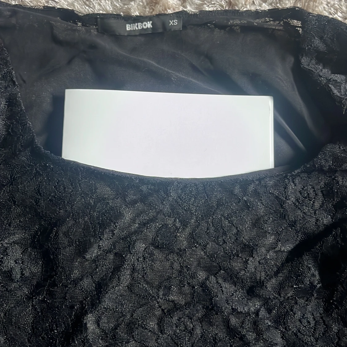 Svart spetsblus från BikBok - 2