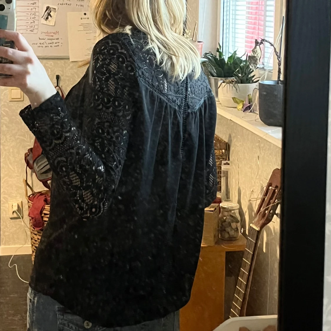 svart spetsblus från VILA - 3