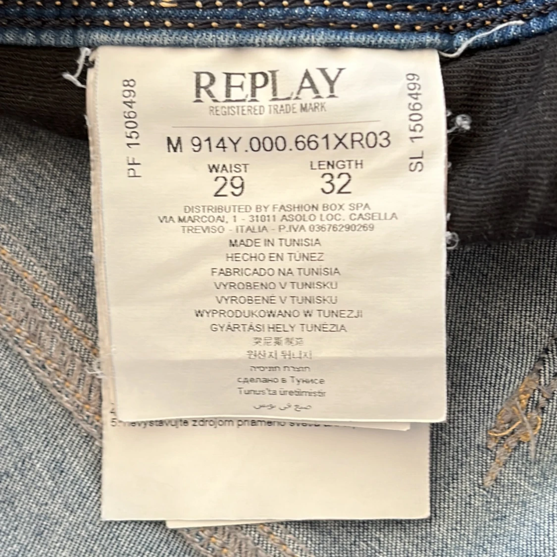 Blå Replay Anbass jeans  - 4