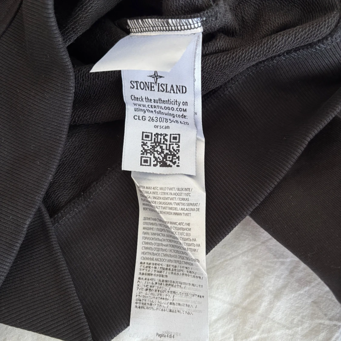 Svart sweatshirt från Stone Island - 3