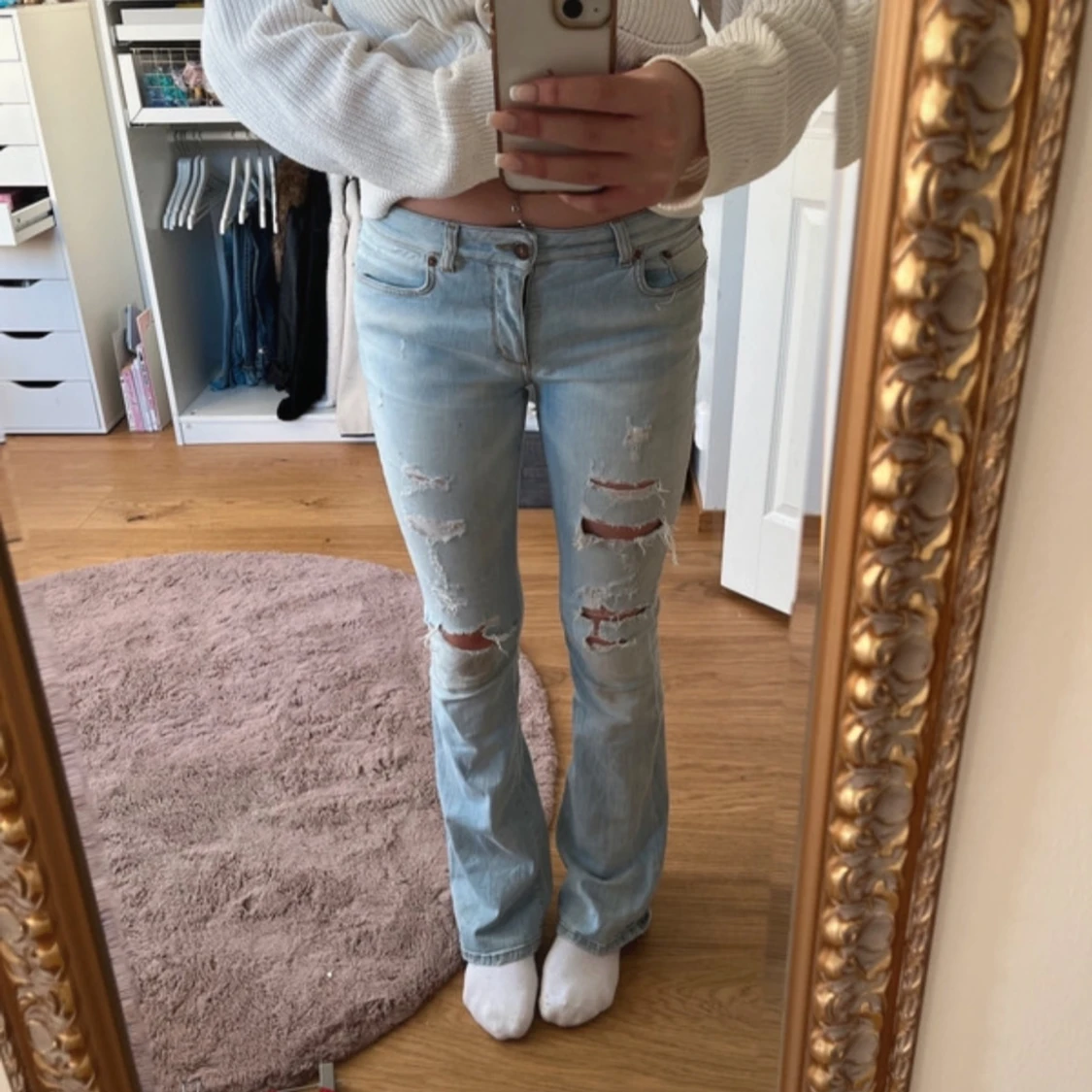 Ljusblå bootcut jeans från Reign Italia - 3