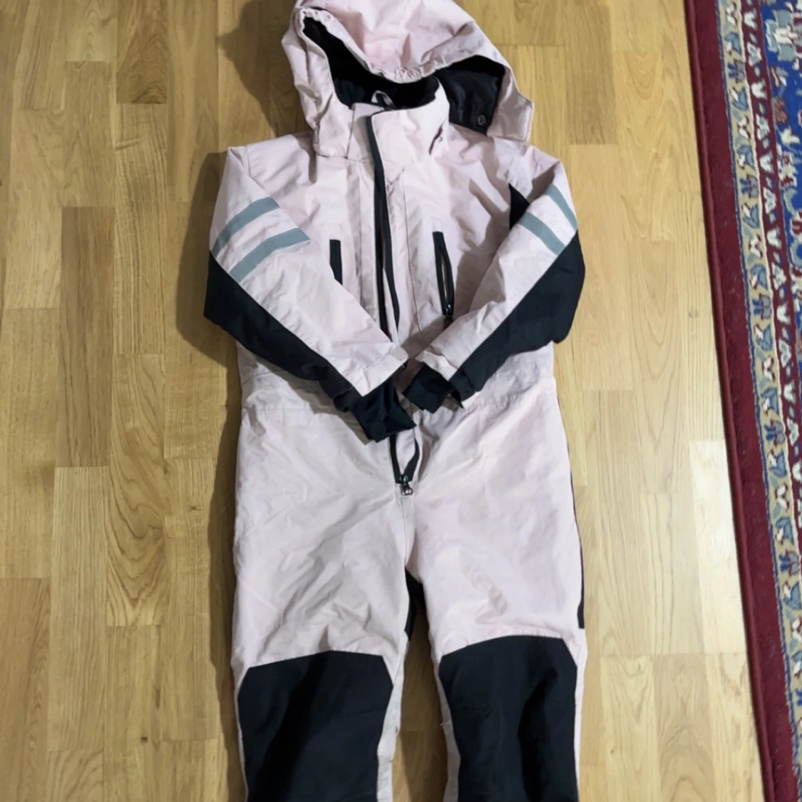 Rosa/svart vinteroverall  - 3