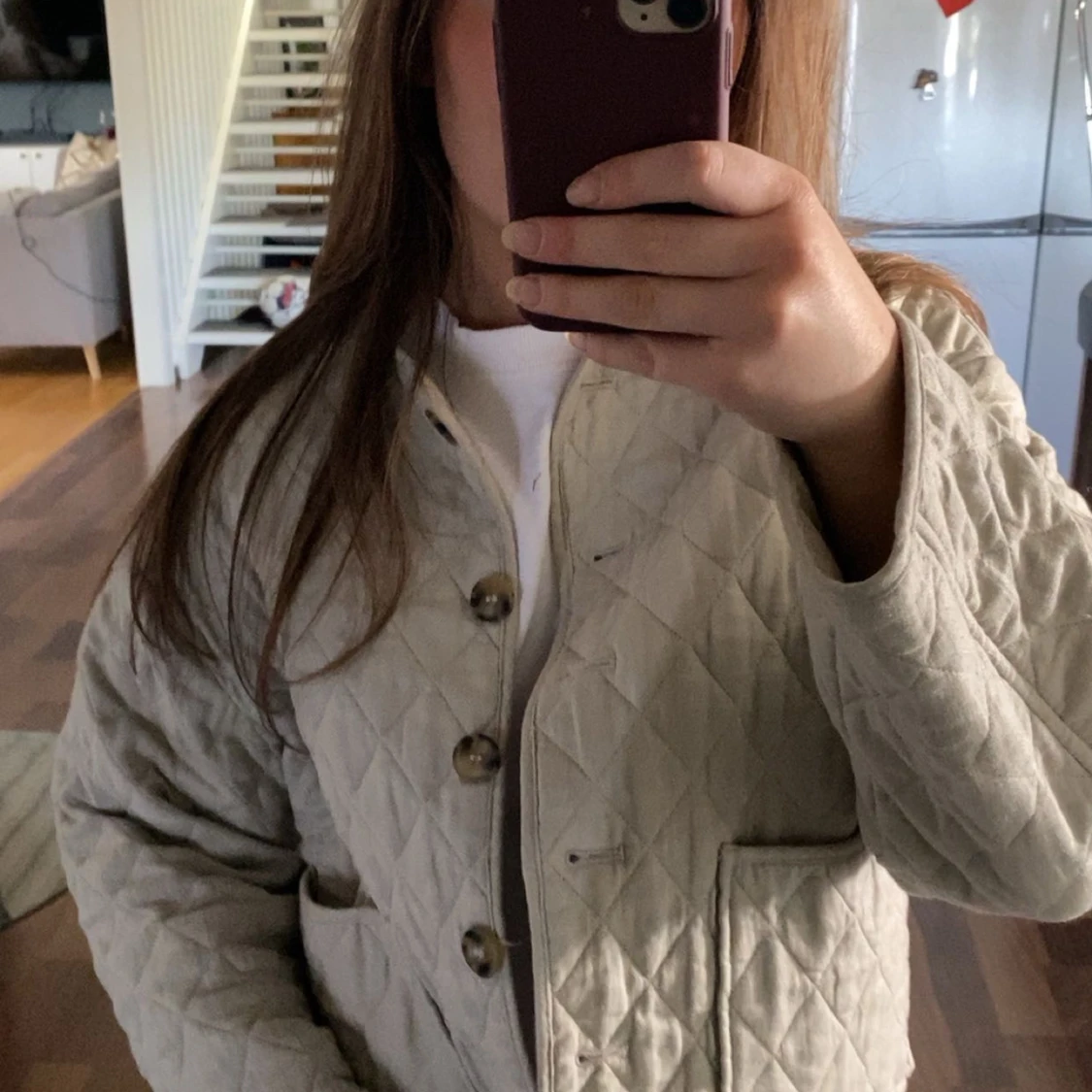 Beige jacka från Zara