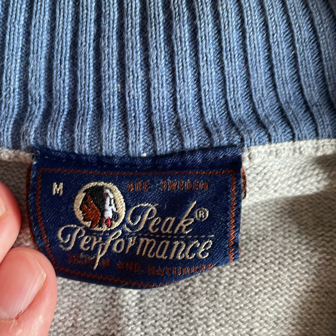 Grå halvzip tröja från Peak Performance - 2