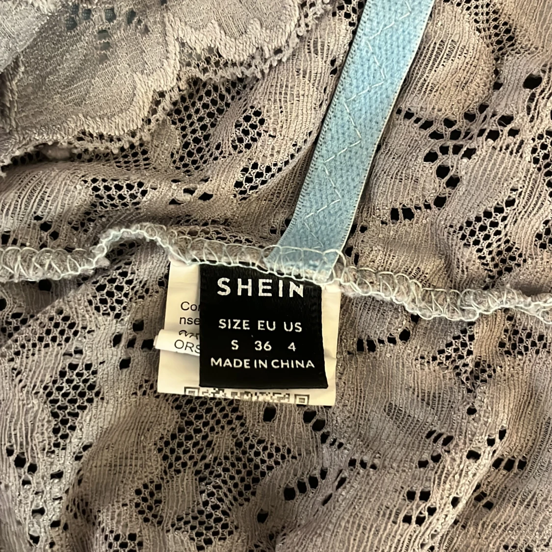 Ljusblå spetskorsett från SHEIN - 2