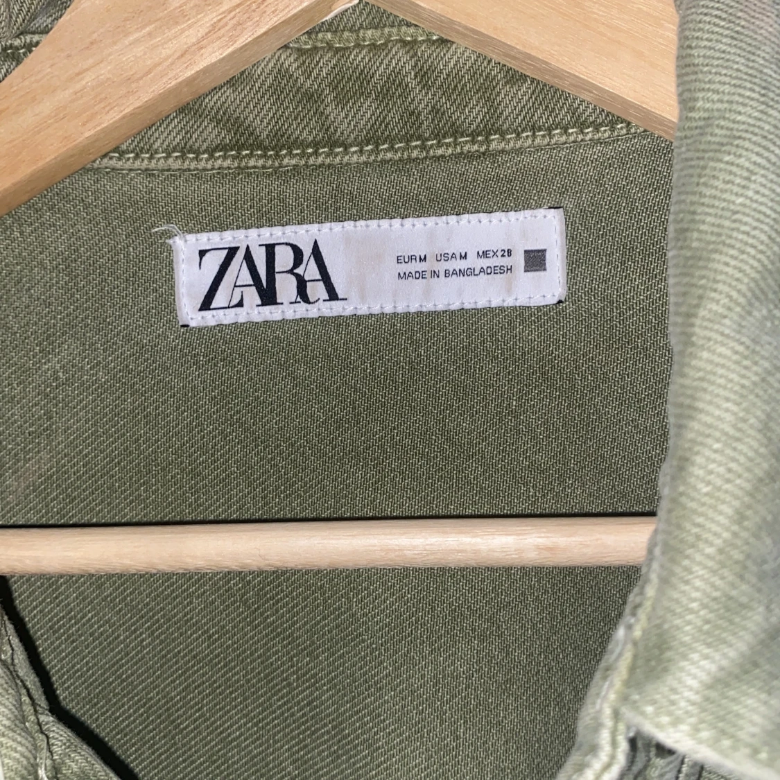 Grön overshirt från Zara i bomull - 3