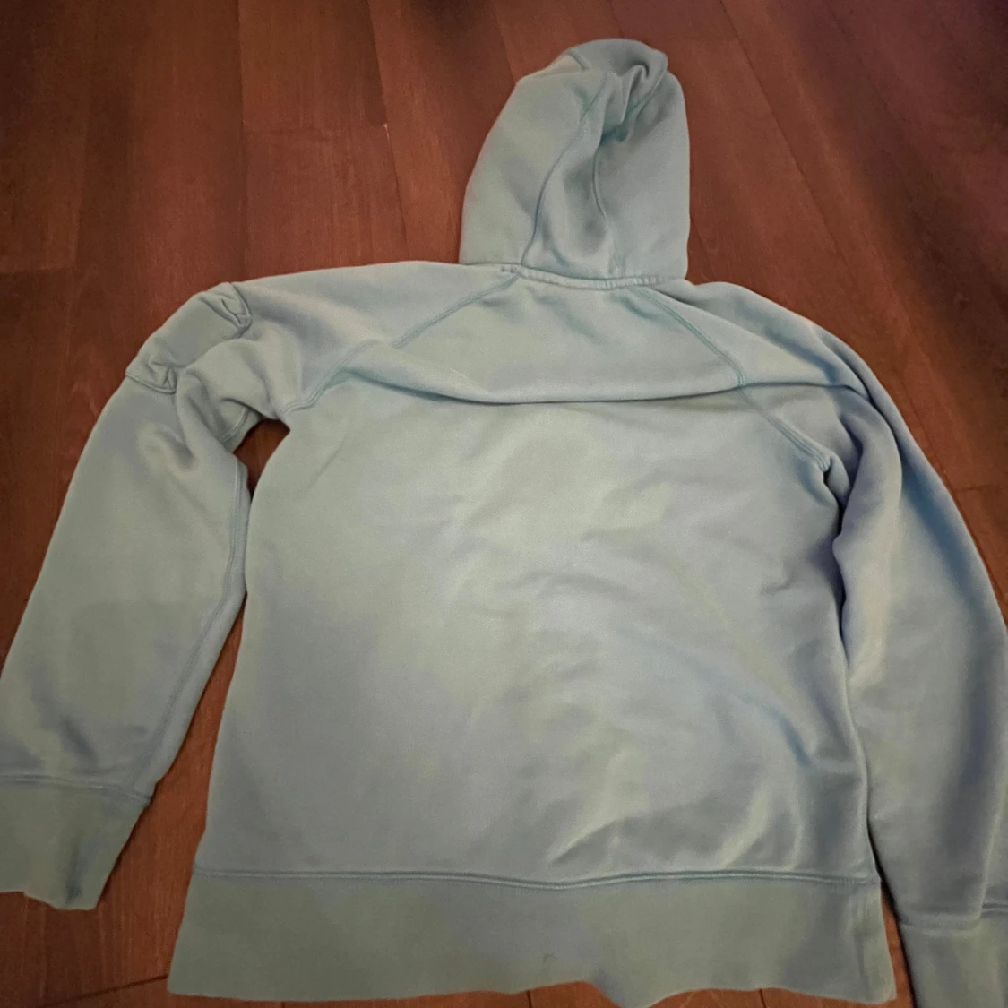 Ljusblå Nike hoodie med dragkedja - 1