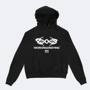reckless scholars hoodie - Svart hoodie från Reckless scholars / WORKINGONDYING. Storlek S passar som M också. längd 65cm bredd 54cm. aldrig använd 