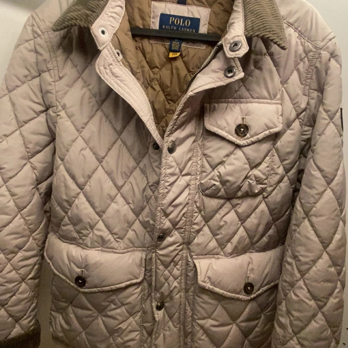 Beige quiltad jacka Polo Ralph Lauren - 1