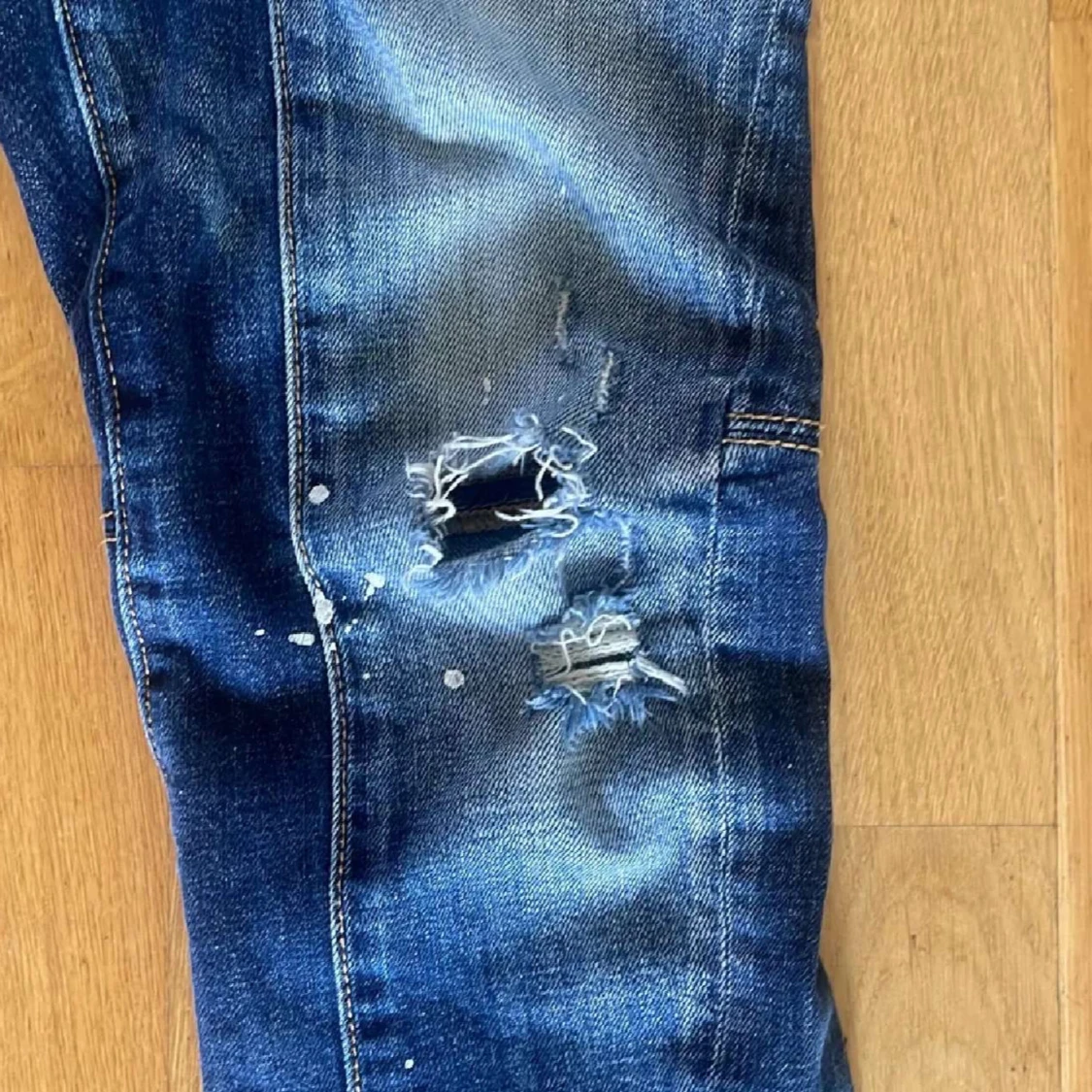 Dsquared2 blå distressed jeans - 3