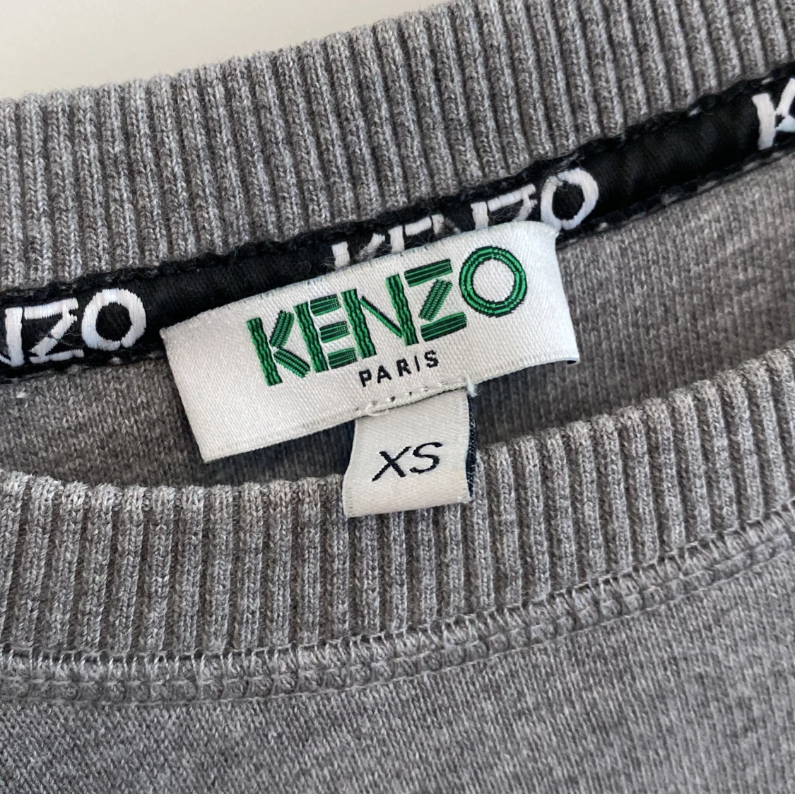 Grå Kenzo sweatshirt med broderi XS - 3