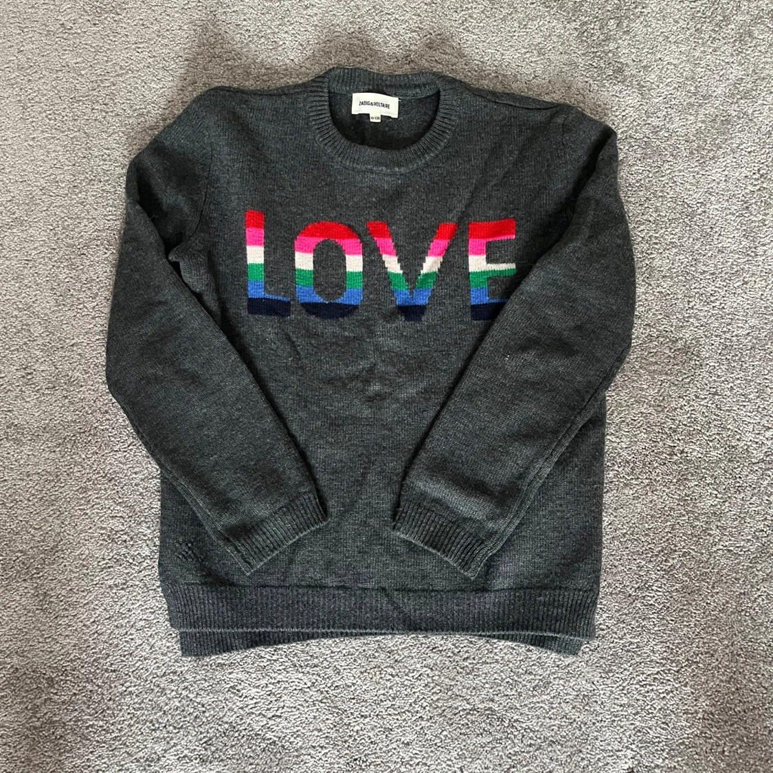 Mörkgrå stickad tröja LOVE Zadig & Voltaire - 3