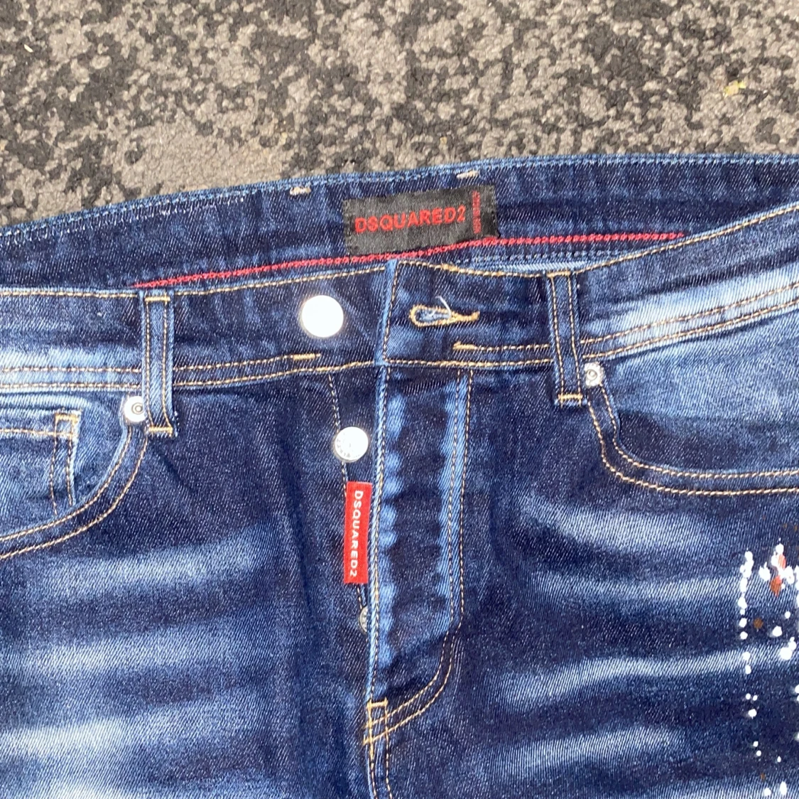 Dsquared2 blå skinny jeans med detaljer - 3