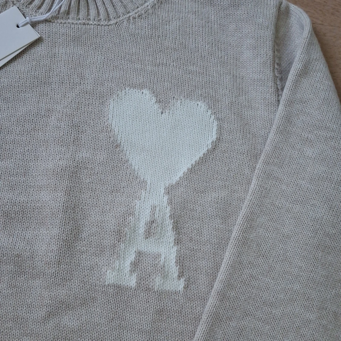 Beige Ami Paris tröja - 1