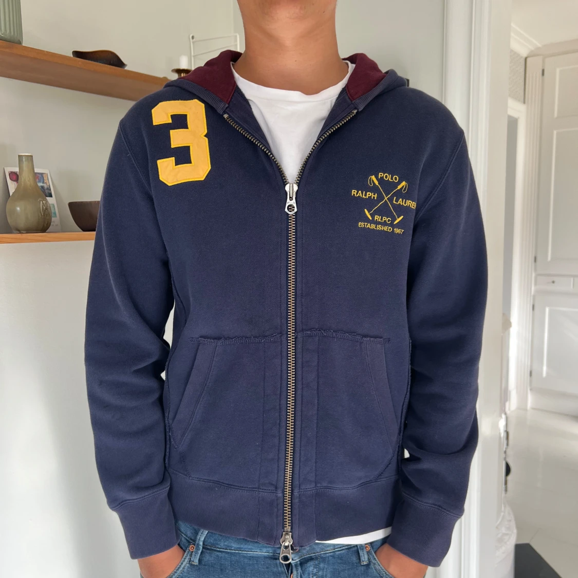 Mörkblå hoodie från Polo Ralph Lauren
