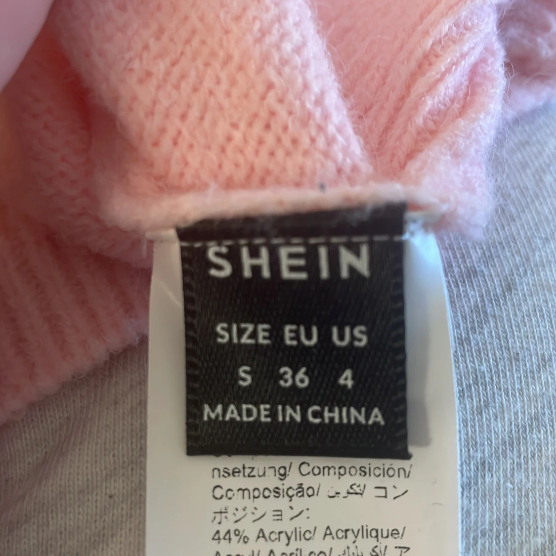 Rosa stickad kofta med knyt från SHEIN - 2