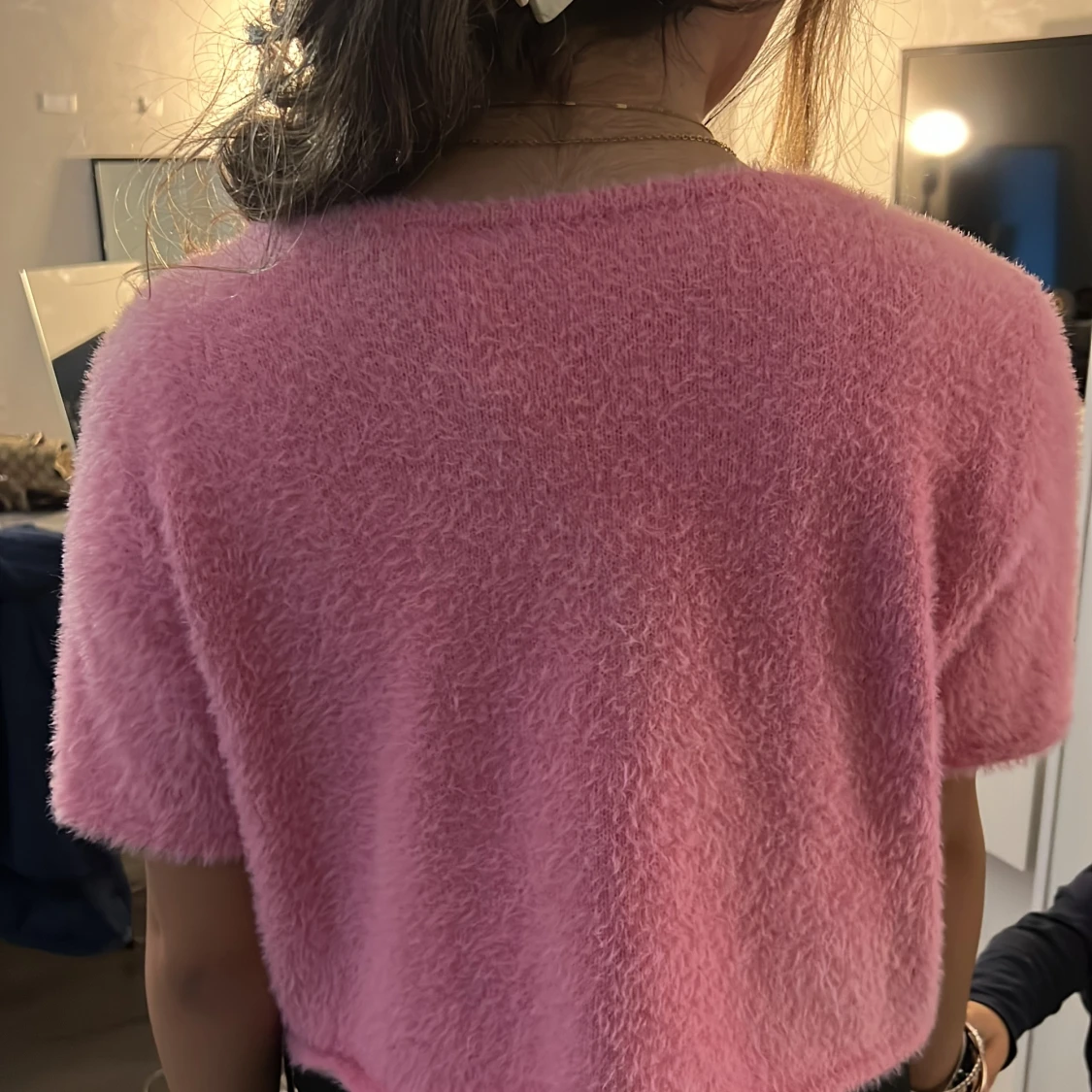 Rosa fluffig kofta från H&M Divided - 1
