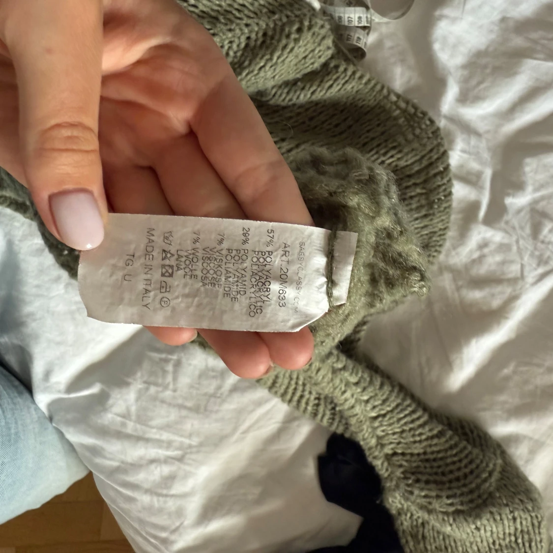 Olivgrön stickad tröja SassyClassy - 3