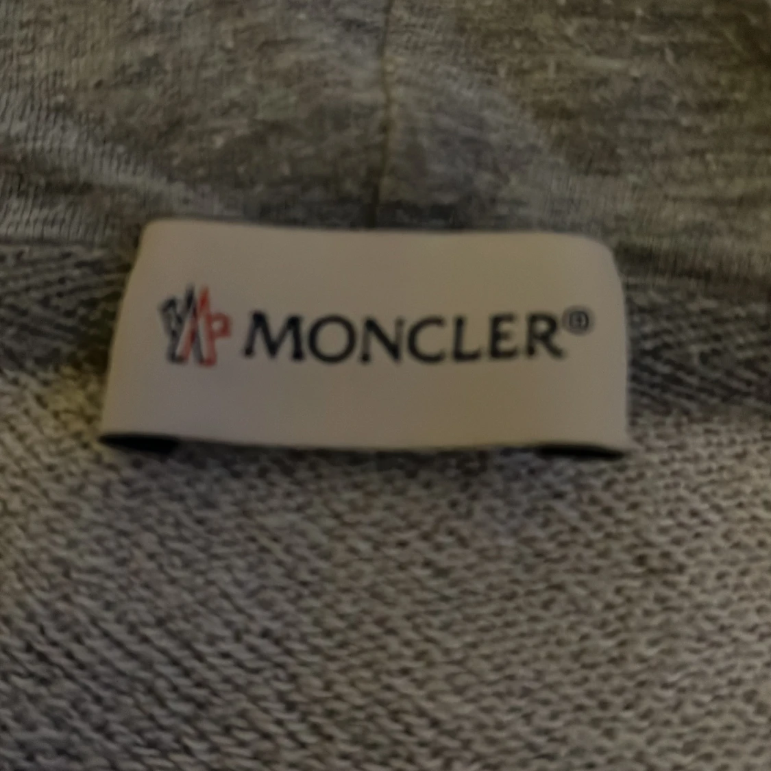 Grå Moncler hoodie med dragkedja - 3