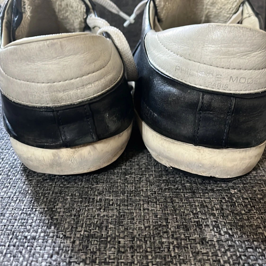 Philippe Model svarta sneakers i skinn - 3