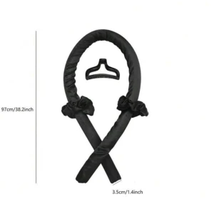 Heatless curl - Ett svart heatless curl band med två scrunshies. Hårklämma ingår inte. Helt oanvänd. Pris går att diskutera.
