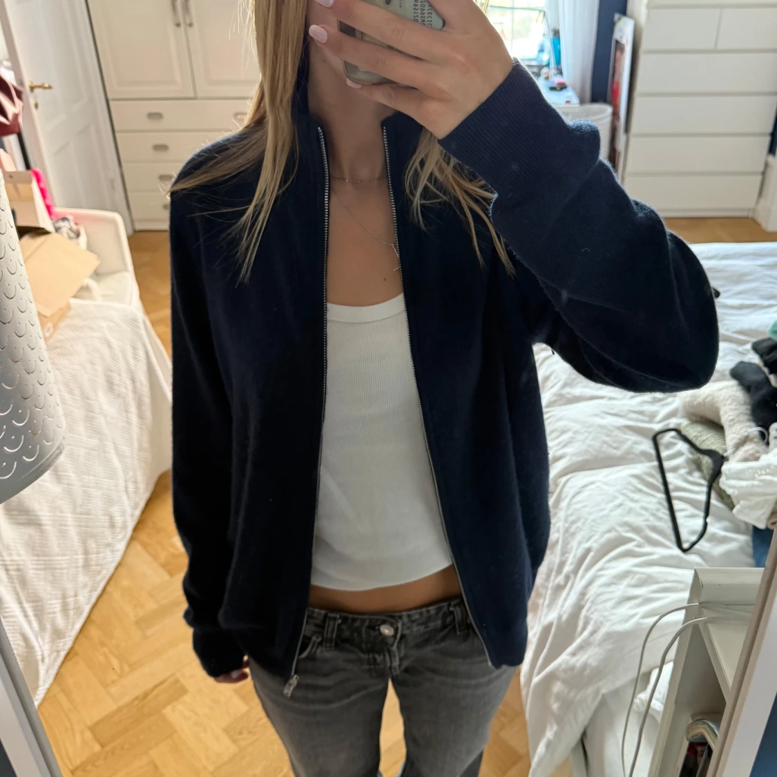 Mörkblå Soft Goat kofta - 2