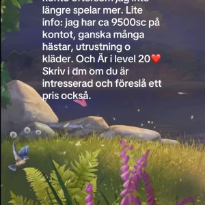 Star stable konto - Skriv gärna för att diskutera pris och om mer information! (Priset ligger högt så vi ska kunna skriva osv inte köpa direkt) 
