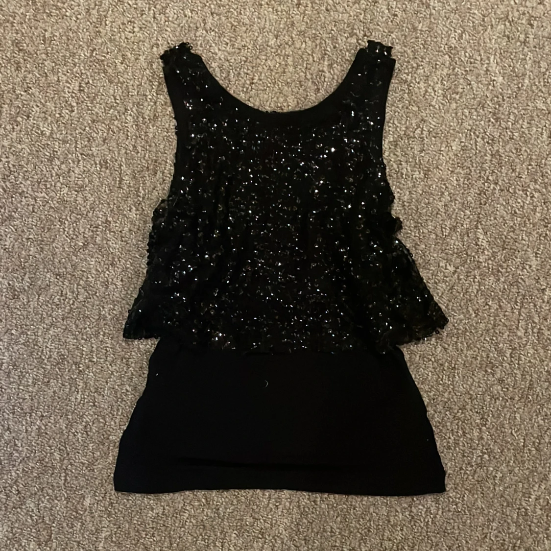 Svart paljettopp - 3