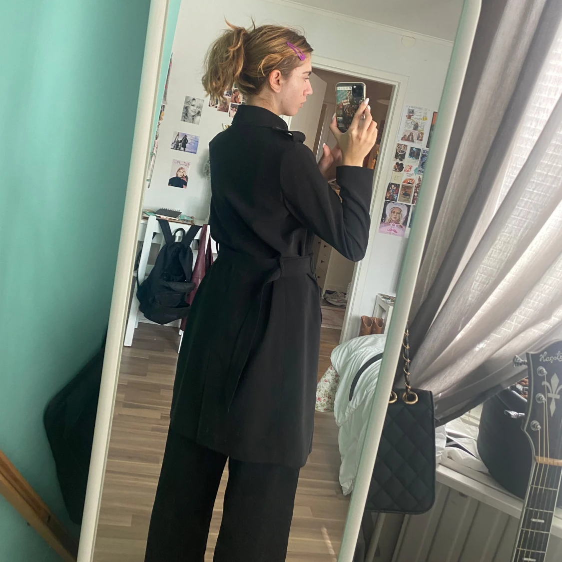 Svart kappa/ trenchcoat  - 2