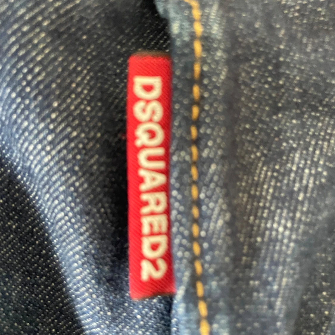 Dsquared2 blå jeans med patch - 2