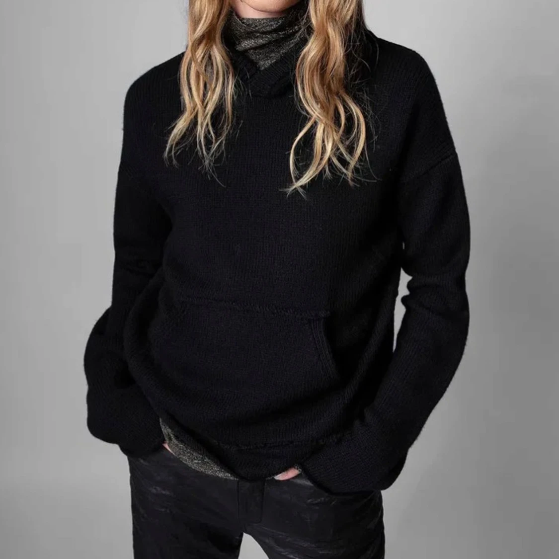 Zadig & Voltaire stickad hoodie