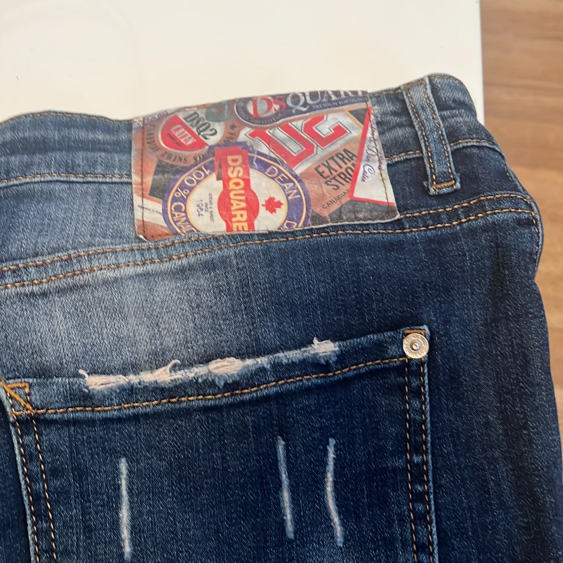 Dsquared2 slitna blå jeans - 2