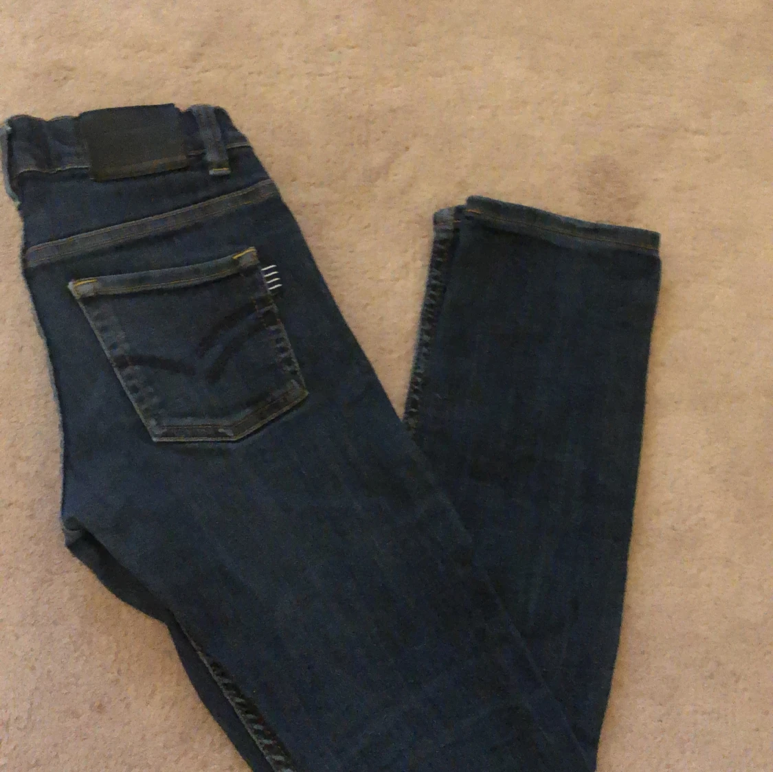 Mörkblå jeansbyxor från Polarn O. Pyret - 2