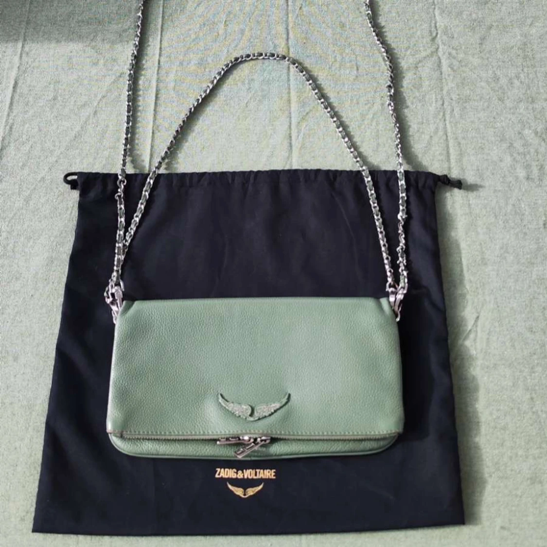 Grön axelväska från Zadig & Voltaire