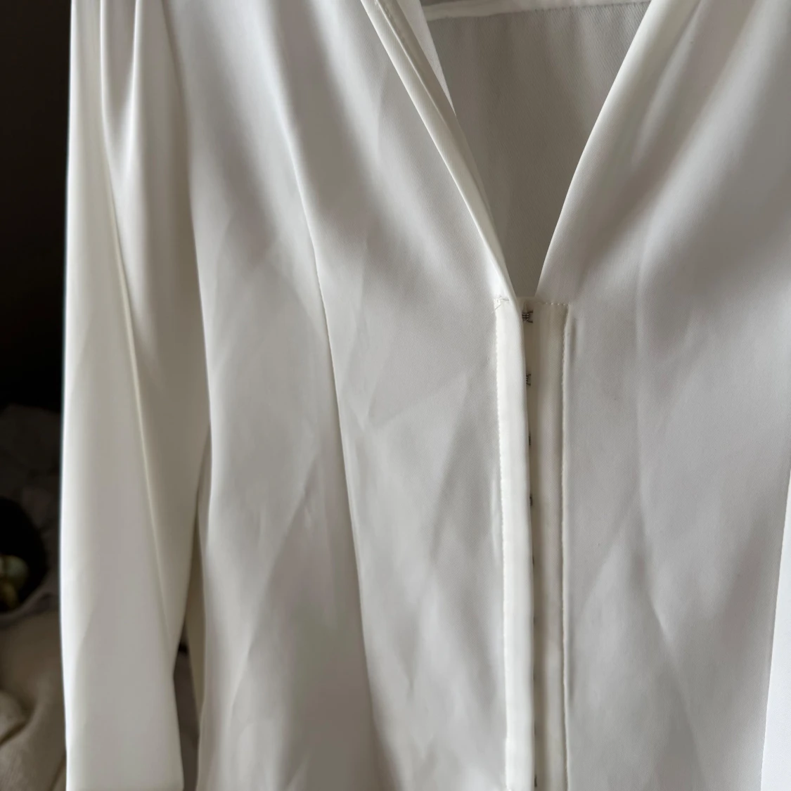 Vit blus med vida ärmar från Zara - 1