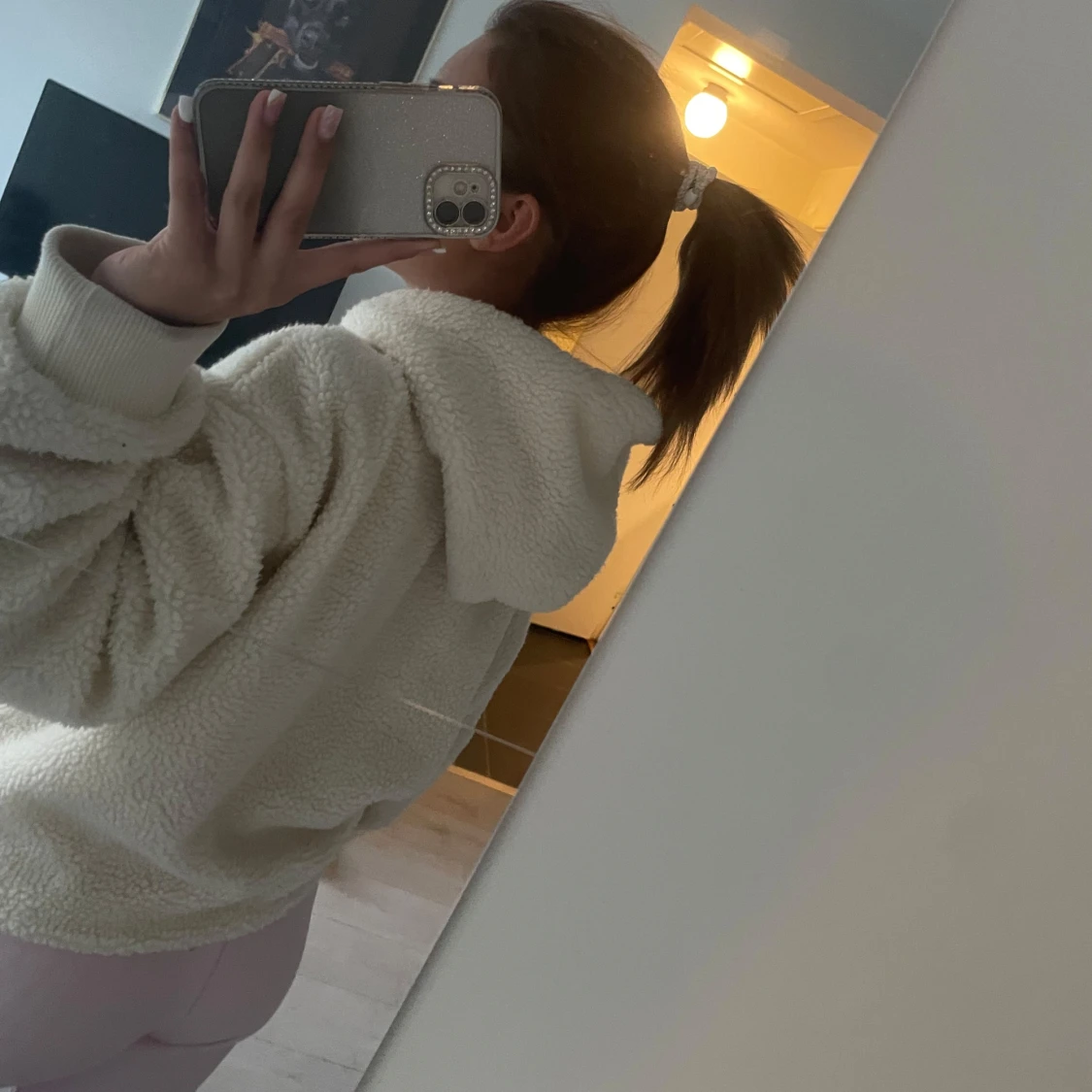 Vit teddy hoodie - 1