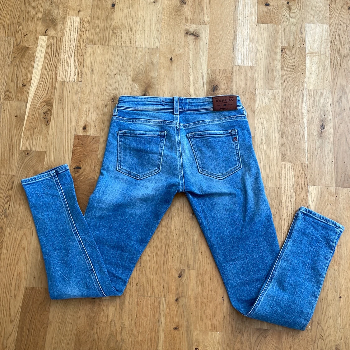 Replay skinny jeans i ljusblå denim - 4