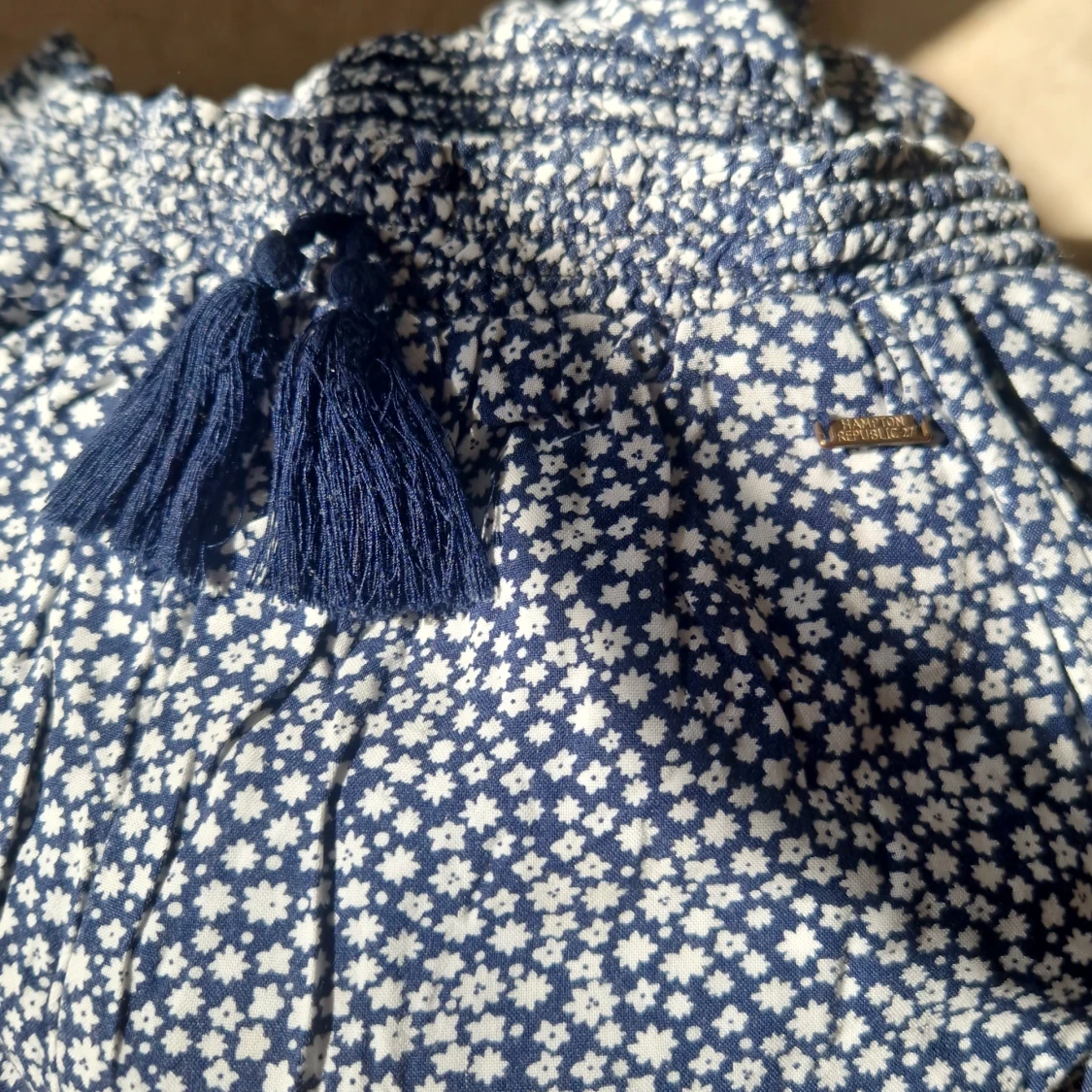 Blåa blommiga byxor  - 3