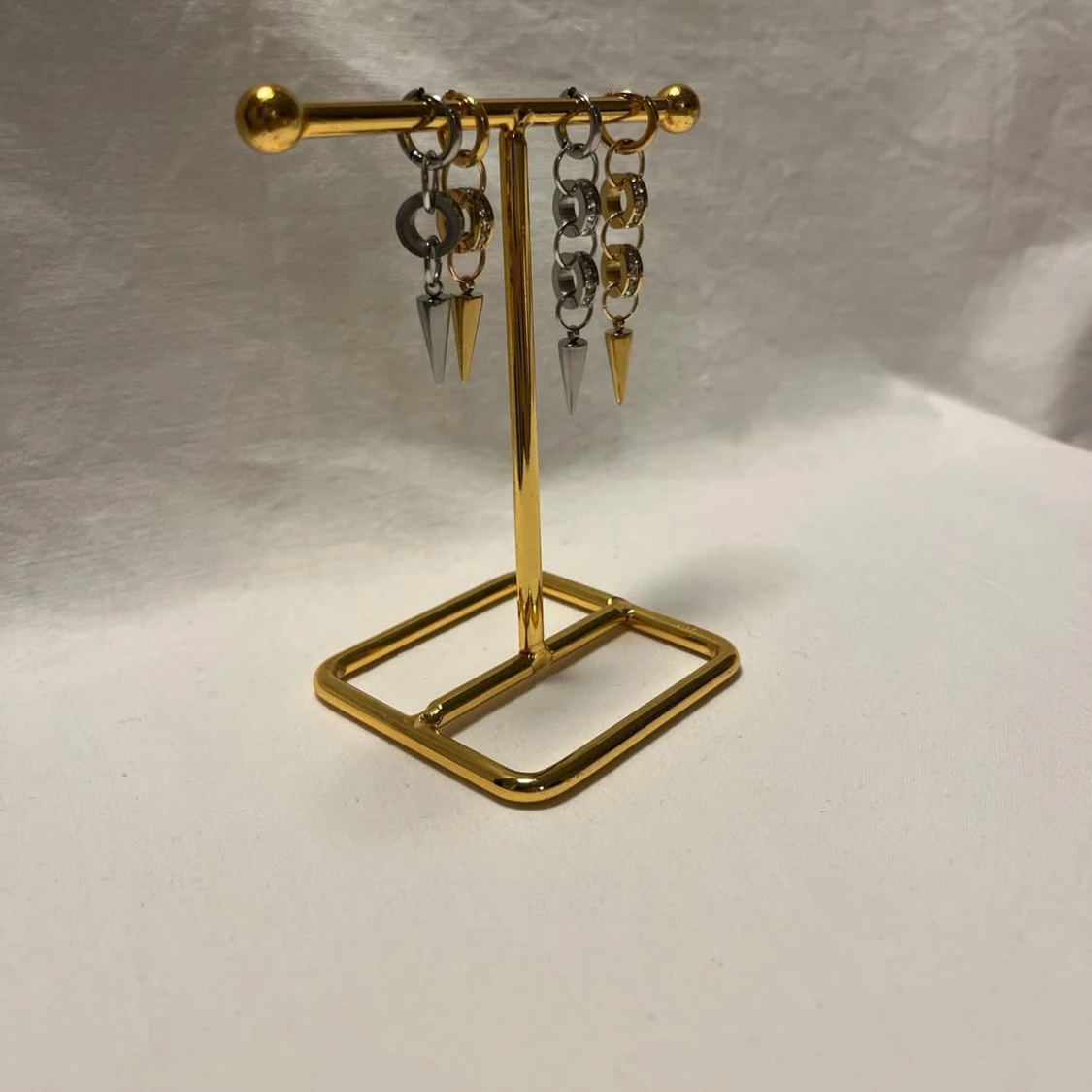 Örhängen med kedjor och spikes - 1