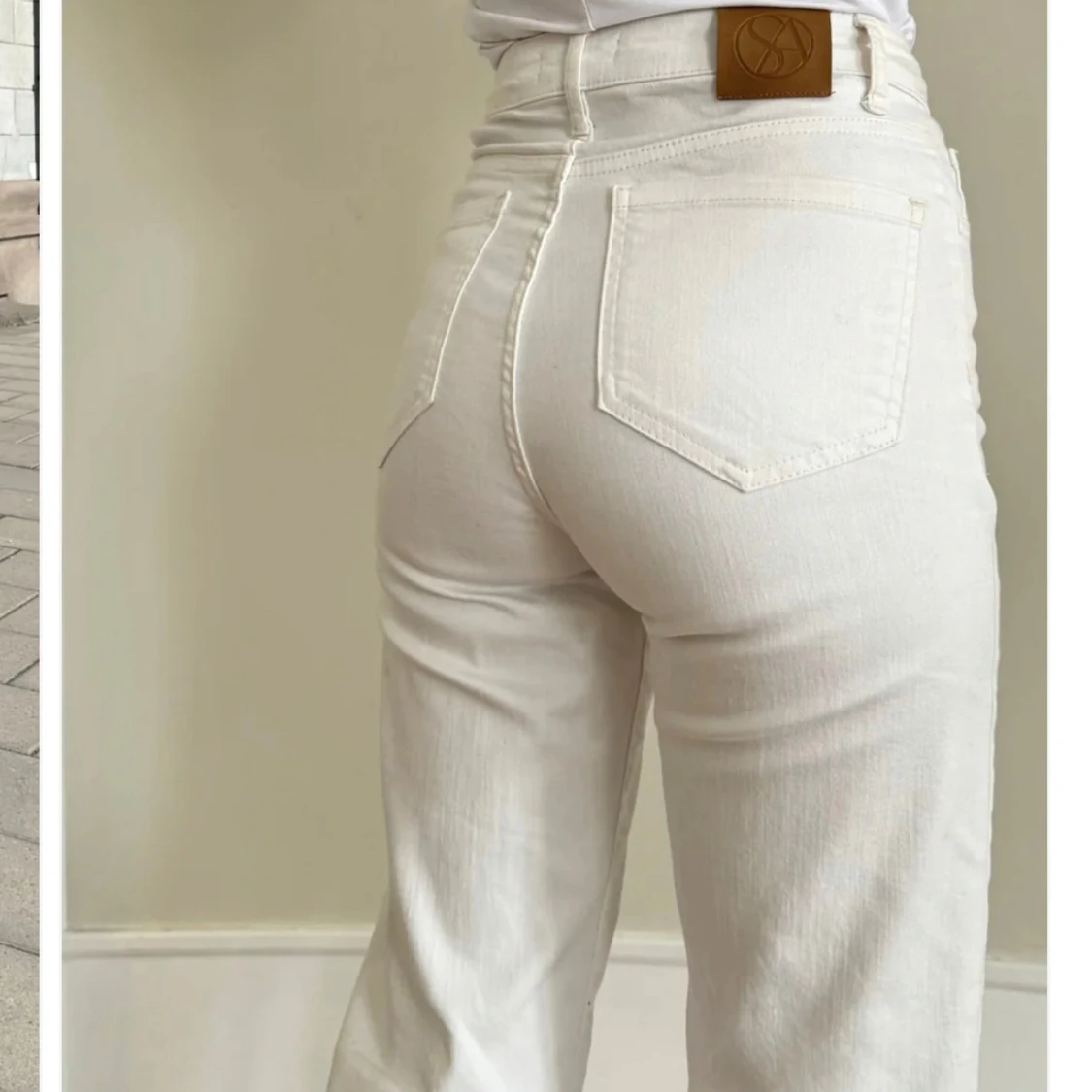 Vita raka jeans från Sanne Alexandra  - 3